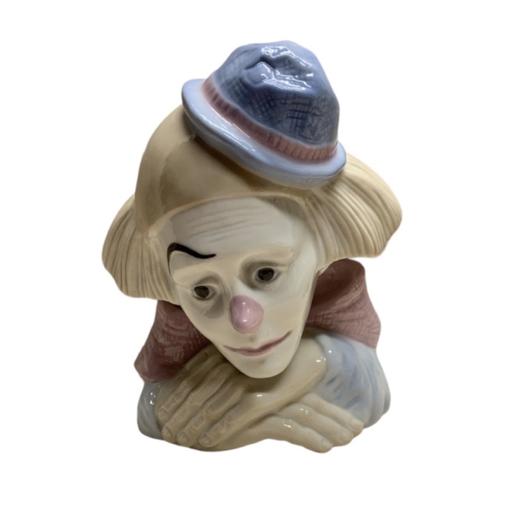 6.5" Vintage Meico Inc. Sad Clown pastel colors
